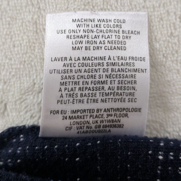 Postmark Blue Marled Lace Sleeve Tee Size Small - Picture 7 of 7